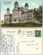 Hall of Languages Syracuse University Towers Syracuse NY Postcard