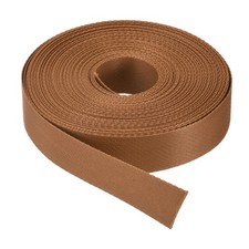 Flat Nylon Webbing Strap 1 Inch 15 Yards Dark Brown for Backpack, Luggage-rack
