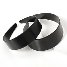 5 Pieces of Black Flat Wide Border Plastic Headbands Korean Simple Headbands Han
