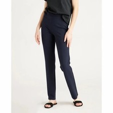 Quince Ultra-Stretch Ponte Straight Leg Pants - Navy - XS