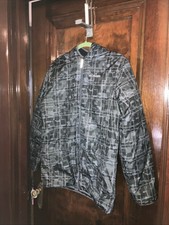 Columbia Boys Reversible Hooded Parka Size XL 18/20 Black/Grey Print Polyester