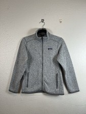 Patagonia Better Sweater Fleece Jacket Kids M 10 Gray Full Zip