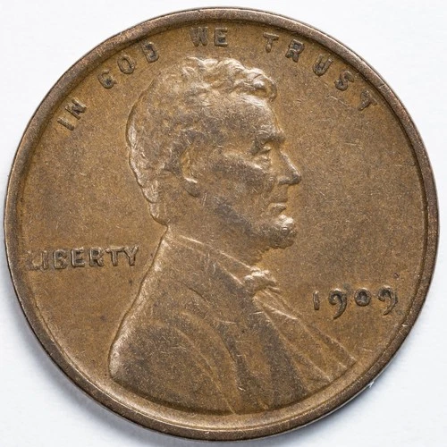 1909 VDB Lincoln Wheat Penny Extremely Fine (XF)