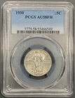 1930 PCGS AU58FH Standing Liberty Quarter 25c - Lustrous White