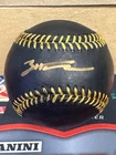 Brady House Signed OMLB Black Baseball Auto Autograph MLB