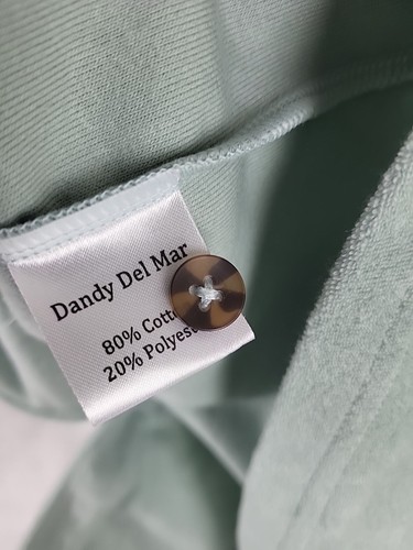 Dandy Del Mar The Tropez Shirt Gulf Blue Terry Cloth Top Size Medium - Picture 10 of 11