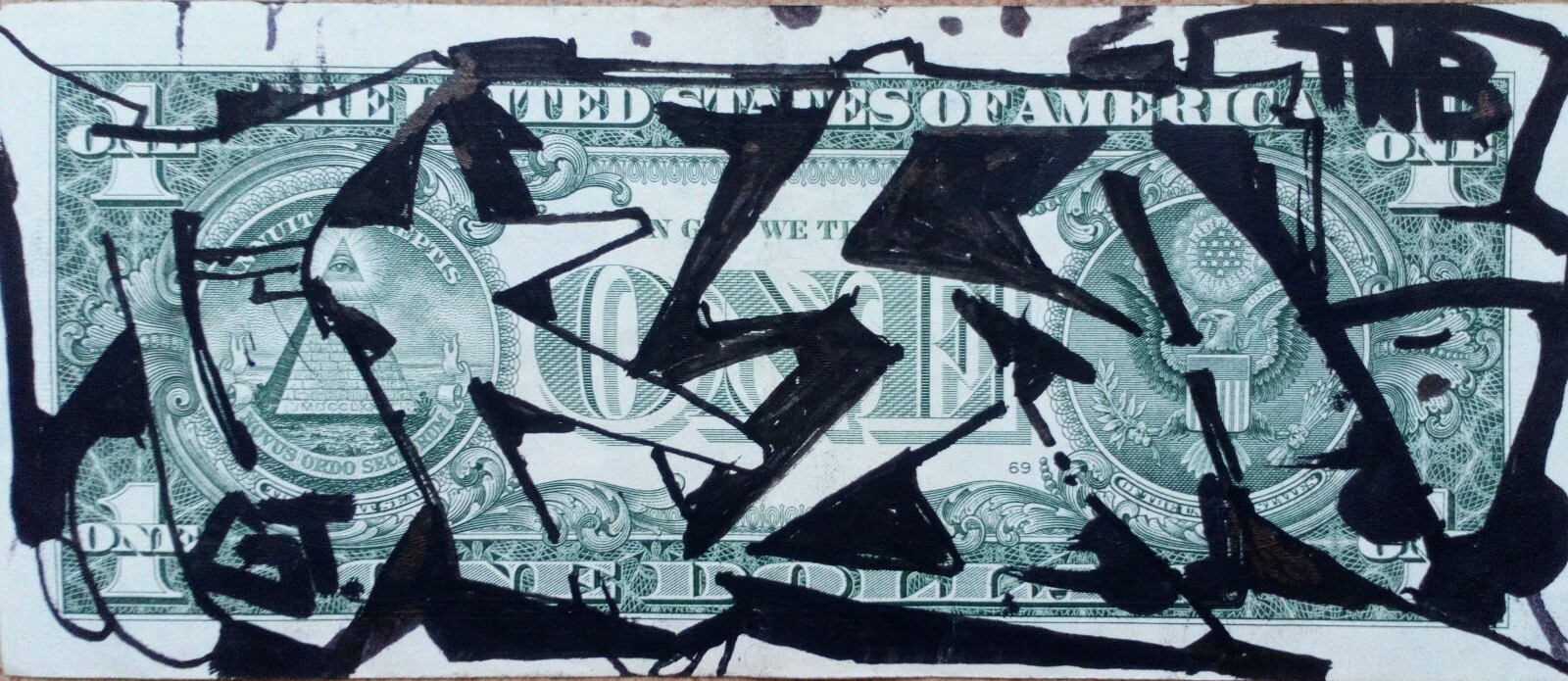 DIKSA Graffiti Sur Billet Double Face SEEN/DONDI/DAZE/JONONE/FUTURA/PRO176/NASTY