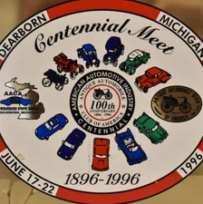 1996 Antique Auto Club Car AACA Show Meet Dearborn Wolverine Michigan Plaque