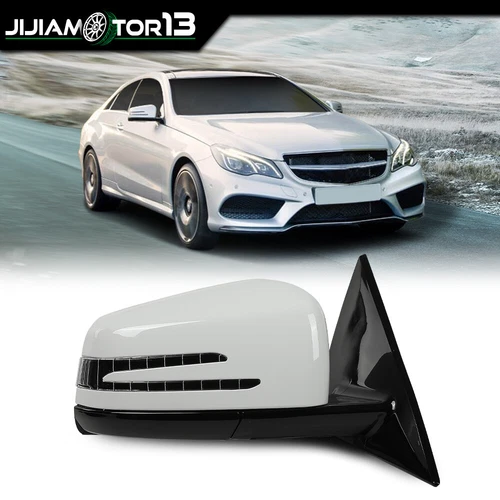 WHITE RIGHT SIDE PASSENGER MIRROR FIT FOR MERCEDES COUPE  E350 E400 E550 10-17