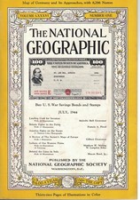 1944 National Geographic July Indians of our Western Plains; Italy;Landing Craft