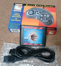 Sega Genesis "Rhino" Controller with Game (whac-A-critter) and Extension Cable