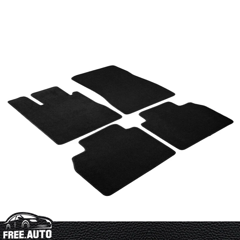 Alfombrillas para 98-05 Benz W220 Clase S 4 piezas alfombras delanteras y traseras nailon negro Foto 3 de 4