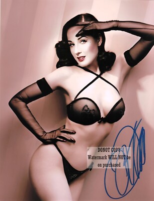 Dita von Teese Burlesque 8 x10'' (20x25 cm) handsigniertes handsigniertes Foto