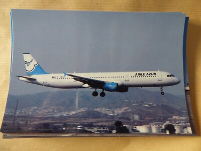 AIGLE AZUR   AIRBUS A 321   F-HBAB  / collection vilain N° 492