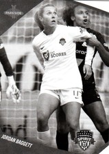 2022 Parkside NWSL Soccer  Black And White #177 Jordan Baggett- Washington Spirt