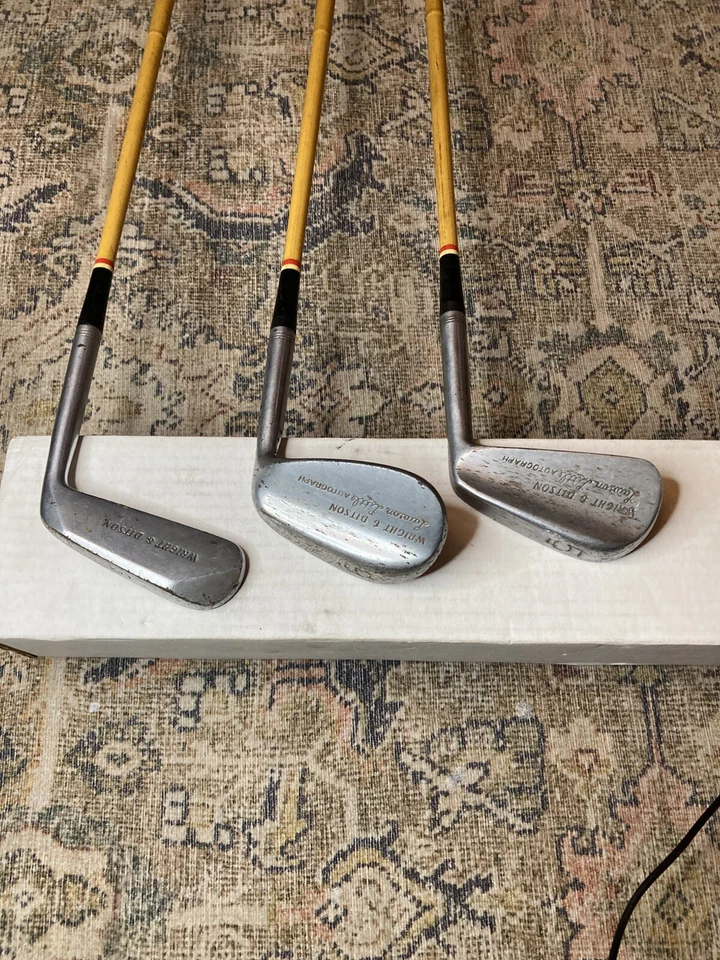 Wright & Ditson Lawson Little Autograph 5, 9 Iron And Putter RH Pyratone Shafts - Image 2 of 4