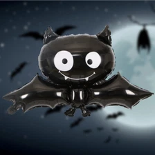 Bat Balloon Birthday Halloween Party Decoration Helium/Air Glossy Foil Huge