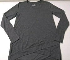Tek Gear DryTek Sweatshirt Women's S Gray Long Sleeve Workout