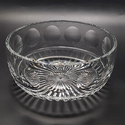 Vintage Royal Brierley Kristall Obstschale 1,7 kg schwer Handarbeit geschliffenes Glas