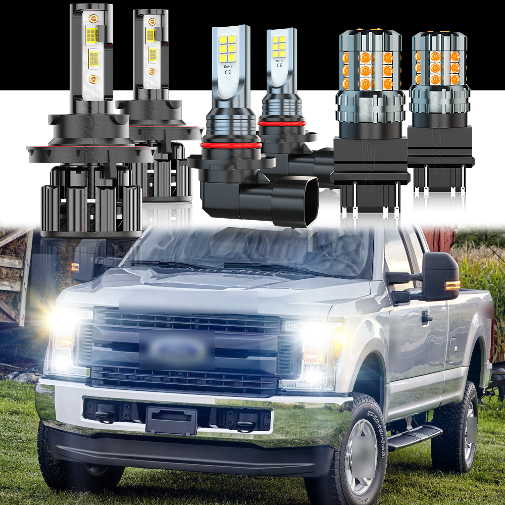 For Ford F250 F350 F450 F550 Super Duty 2005-2018 Car Front Light Fog Turn Bulbs Canbus Ready Non-polarity - Foto 2