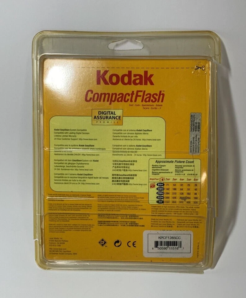 Kodak CompactFlash Card 128mb - Image 2 of 4