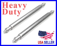 10 Pcs Heavy Duty 2mm Stainless Steel Spring Bar Pin for Chronograph Diver watch