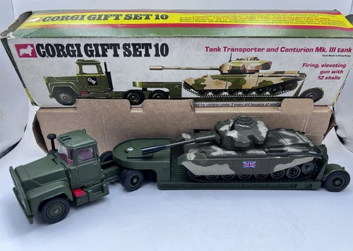 Corgi Gift Set 10 GS10 Mack Tank Transporter & Centurion Tank. Excellent Boxed