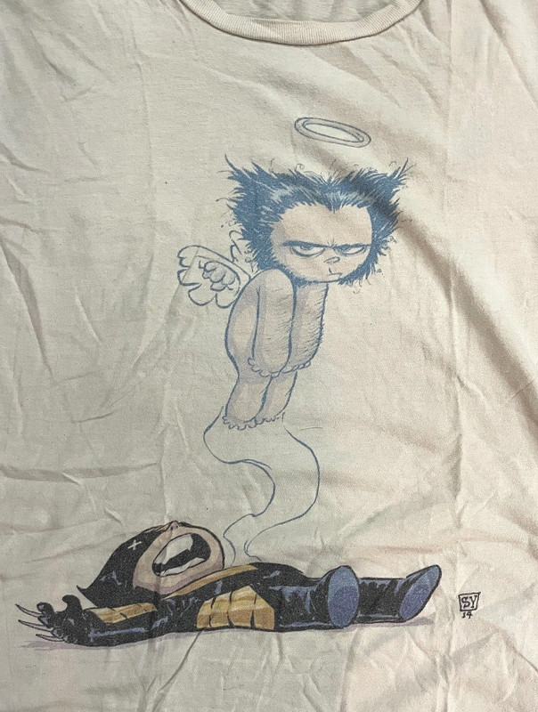 Vintage Tee, Marvel, Death of Wolverine, Skottie Young S/M Cotton, T shirt