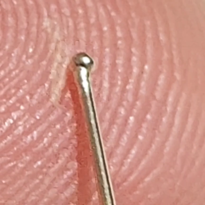 Piercing Naso Pallina ø 2.3mm In Oro Giallo 18 Carati - Diversa - Foto 9