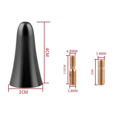 Black Short Antenna/Aerial Only Stubby Bee Sting for VF Holden Satnav Model - Picture 5 of 8