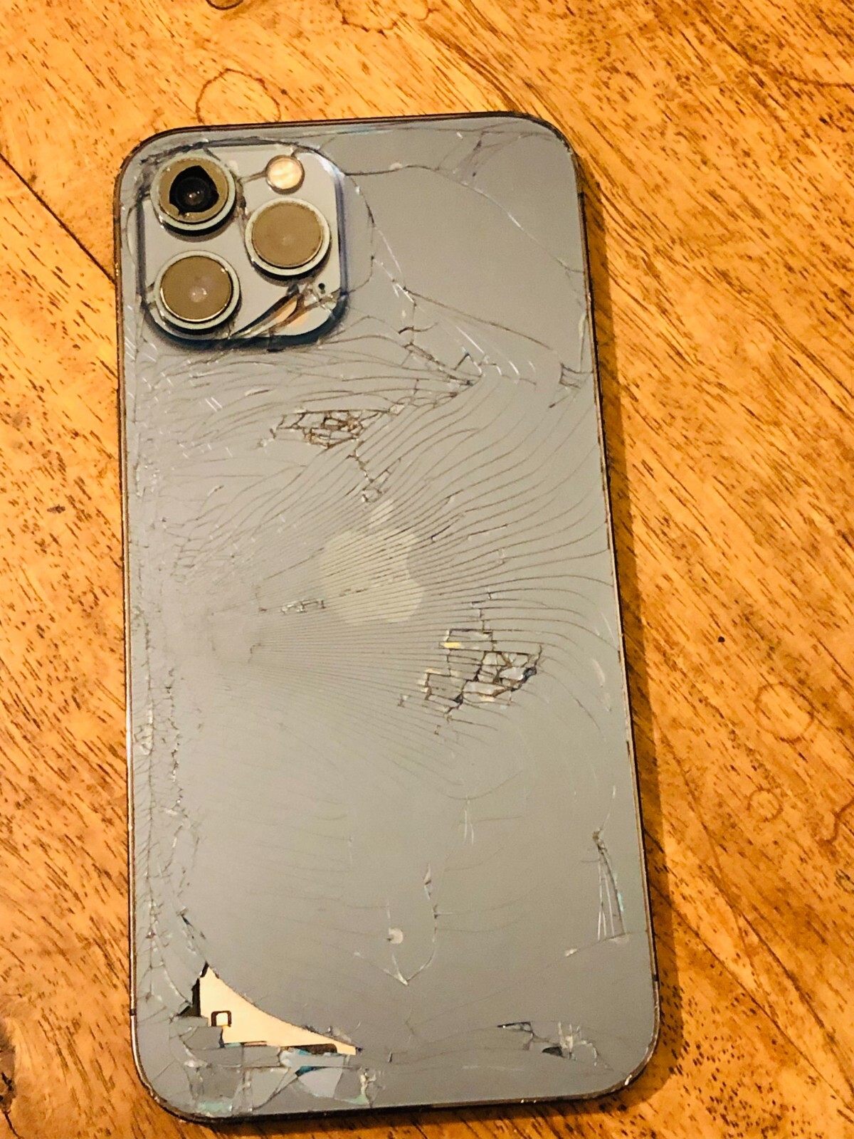 Apple iPhone 12 Pro Max128GB Pacific Blue (Unlocked) Cracked Back