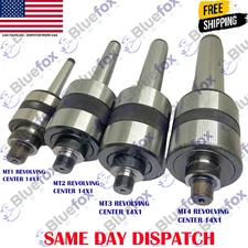 Threaded Revolving Live Center MT1  MT2 MT3 MT4 Morse Taper Shank Lathe 14x1mm