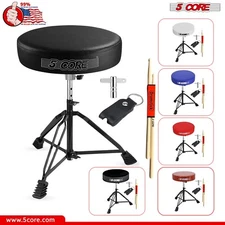 5 Core Drum Throne 3" Padded Comfortable Drum Seat Drumming Stools Adjustable