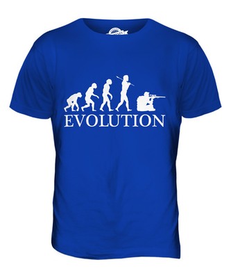 SCHARFSCHÜTZE EVOLUTION DES MENSCHEN HERREN T-SHIRT TEE SHIRT XS S M L XL 2XL