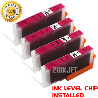 4pk CLI-281XXL Magenta Ink Cartridge for Canon Pixma TS8120 TR8520 TS9520 TS9521