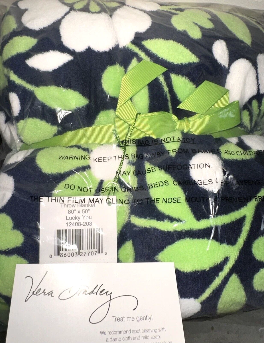 Vera Bradley rare plush blanket throw 80x50 Bedding