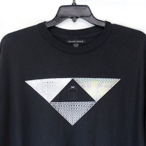 Black Scale Black 100% Cotton Sweatshirt T-Shirt XL made in USA - Picture 2 of 6
