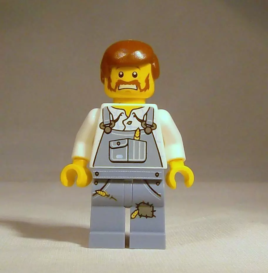LEGO Alien Conquest Minifigure UFO Abduction Farmer Minifig 7052
