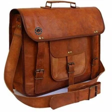 Special Men's Genuine Leather Handbag Briefcase Laptop Shoulder Messenger Bag