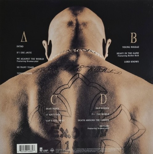 2PAC " ME AGAINST THE WORLD " SEALED EURO 180 GRAM LP HIP HOP RAP ** CLASSIC ** - Picture 2 of 2