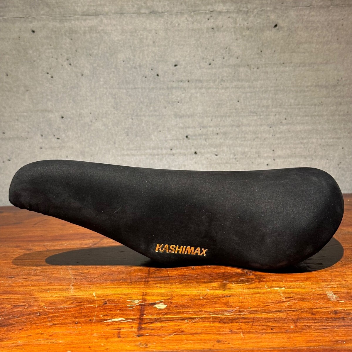 KASHIMAX Five Gold Black Genuine Suede BMX Seat Track/Road