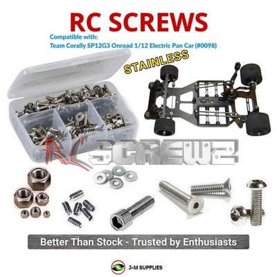 RCScrewZ Stainless Screw Kit cor016 for Corally SP12G3 Onroad 1/12 (#0098) | KIT