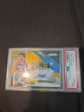 Jared McCain 2024-25 Panini Prizm Fast Break Auto Gold Disco 10/10 Rookie PSA 9