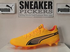 Puma Men's KING Ultimate FG AG Soccer - Size: 9.5 - 107563 08 - Sunstream - NEW