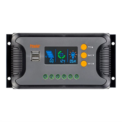 30A 60A 80A PWM Solar Charge Controller for 12V 24V 36V 48V Battery with LED Scr