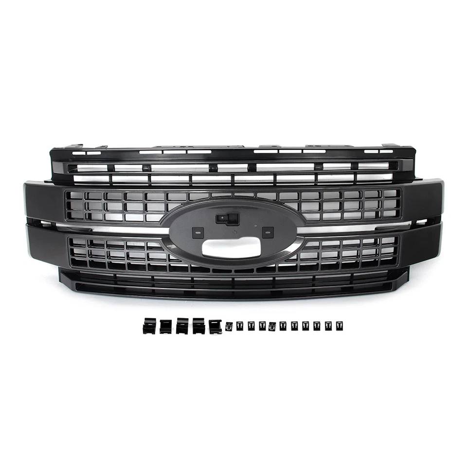 Magnetic Metallic Front Grill Grille For 2017-2019 Ford F-250 F-350 Super Duty Foto 3 de 4