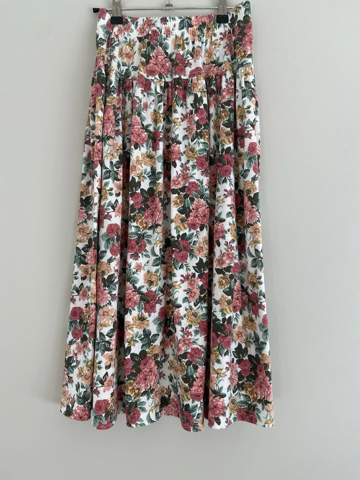 Fritzi California Skirt Small Long Floral Maxi Pull On Cottagecore 90s