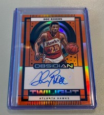 2024-25 Obsidian DOC RIVERS Electric Orange Twilight Auto #TS-DOC Hawks /99