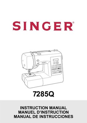 Singer Patchwork Sewing Machine - Model 7285Q - Instructions Owners Manual 