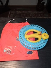 emma kites 8.7in Blue Lockable Kite Reel Winder 500ft 120lb Dacron Line Bearings